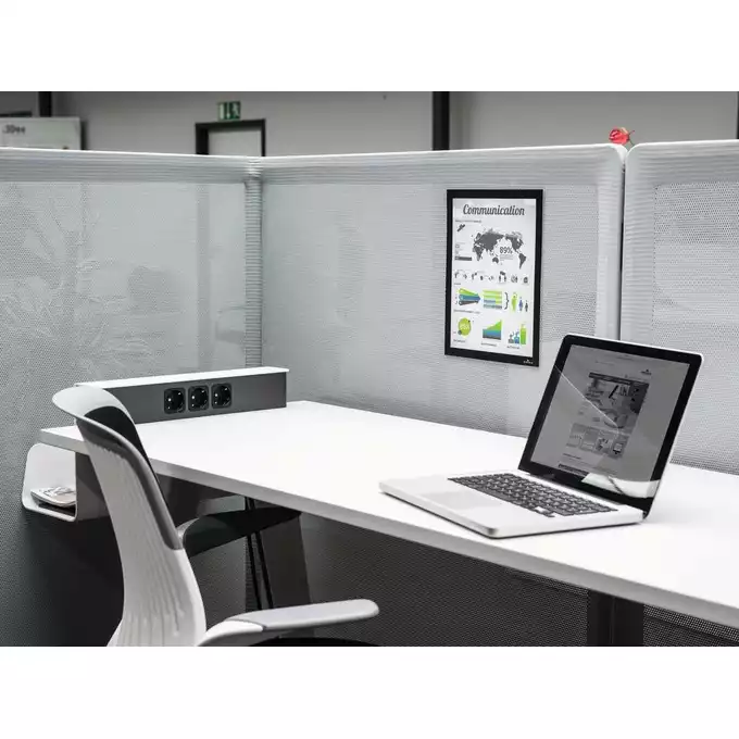 Ramka informacyjna DURAFRAME GRIP® A4, czarny