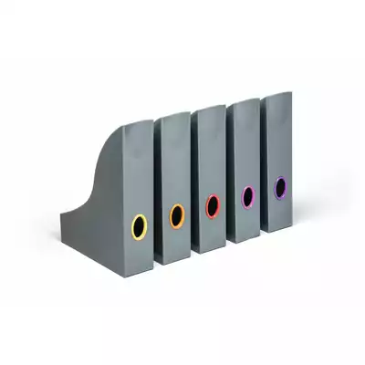 Zestaw 5 pojemników na katalogi z kolorowymi grzbietami VARICOLOR DURABLE