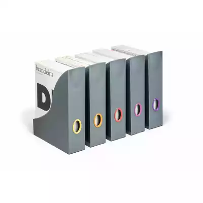 Zestaw 5 pojemników na katalogi z kolorowymi grzbietami VARICOLOR DURABLE