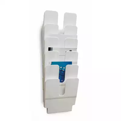 Zestaw 6 pionowych pojemników na dokumenty FLEXIPLUS A4 DURABLE, biały