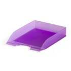 Półka, tacka na dokumenty A4 BASIC - Kolor: purpurowy przezroczysty