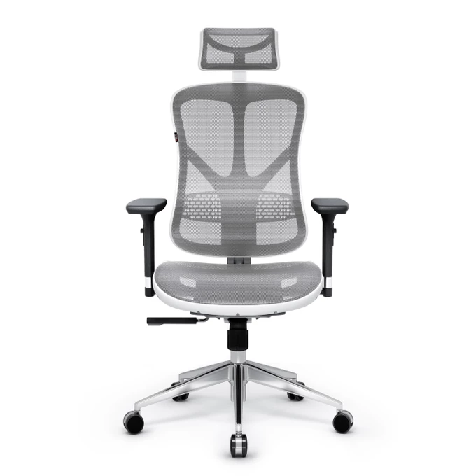 FOTEL ERGONOMICZNY DIABLO V-BASIC BIAŁO-SZARY