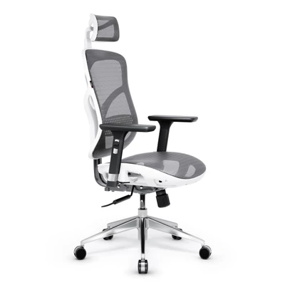 FOTEL ERGONOMICZNY DIABLO V-BASIC BIAŁO-SZARY
