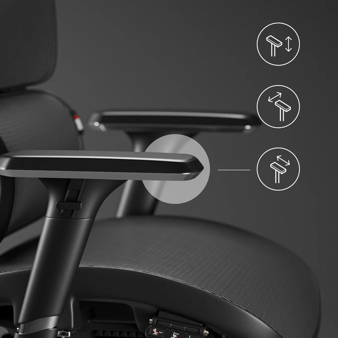 FOTEL ERGONOMICZNY DIABLO V-COMMANDER CZARNO-SZARY