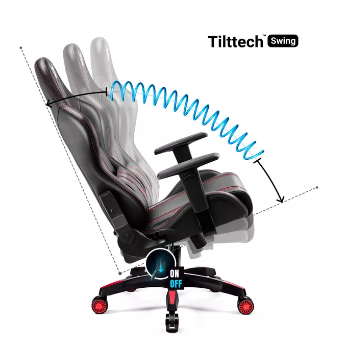 FOTEL ERGONOMICZNY DIABLO X-ONE 2.0 CZARNO-CZERWONY