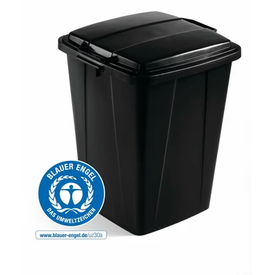 Kosz na śmieci DURABIN&amp;#x00AE; ECO 90L kwadratowy, czarny