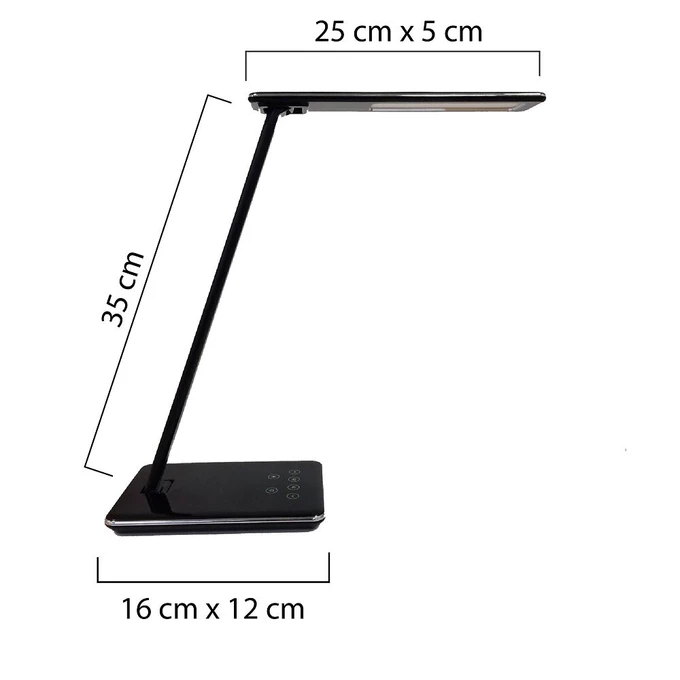 LAMPA BIURKOWA UNILUX LINKA LED CZARNY