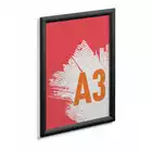 Aluminiowa rama zatrzaskowa A3, czarny