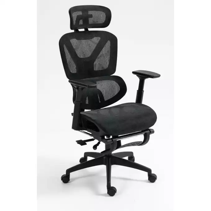 FOTEL ERGONOMICZNY EFFECTOR, CZARNY