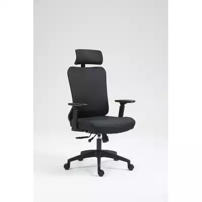 FOTEL ERGONOMICZNY ERGOBIT Z ZAGŁÓWKIEM, TKANINA CZARNA
