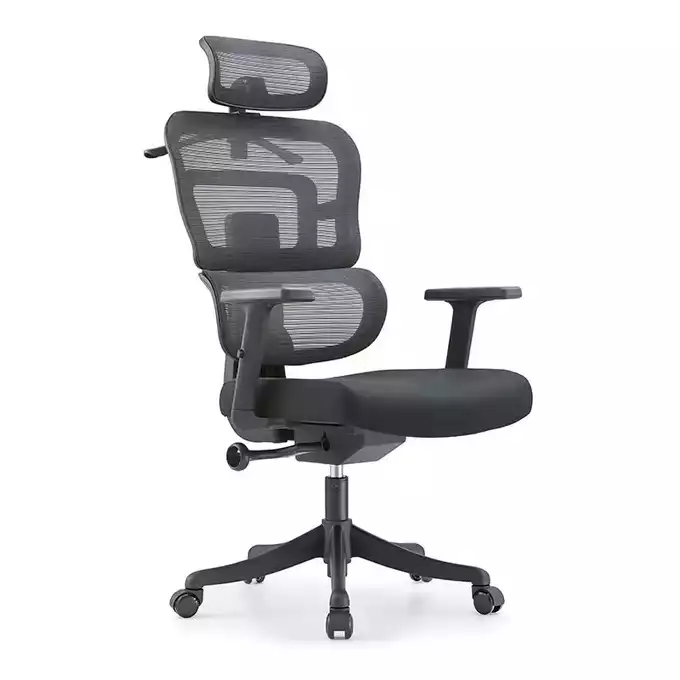 FOTEL ERGONOMICZNY MULTIPRO, CZARNY