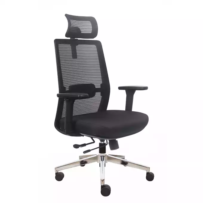 FOTEL ERGONOMICZNY PROSPERO SIATKA, CZARNY