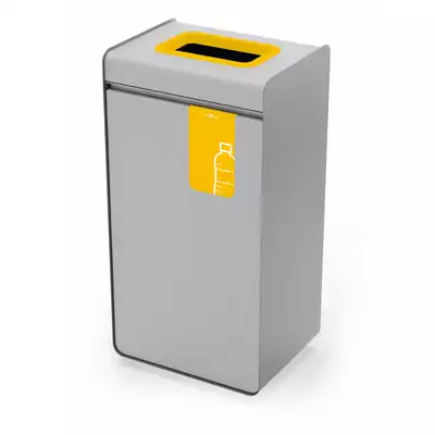Kosz do recyklingu DURASORT 55L papier, żółty