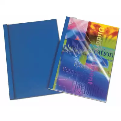 Okładki do termobindowania PRESTIGE (niebieskie) – A4 grzbiet 1.5 mm (1-8 kartek)