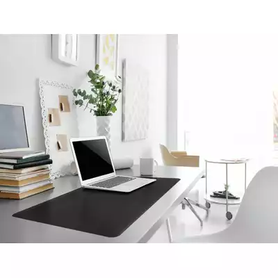 Podkład na biurko 650x520 mm z wyprofilowanymi krawędziami, czarny