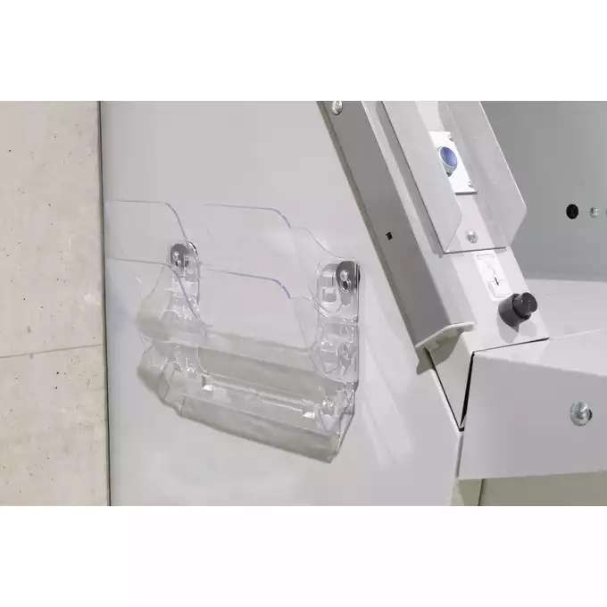 Pojemnik na ulotki FLEXIPLUS 2 A4 poziomy, magnetyczny, przezroczysty