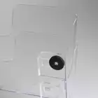 Pojemnik na ulotki FLEXIPLUS 2 A4 poziomy, magnetyczny, przezroczysty