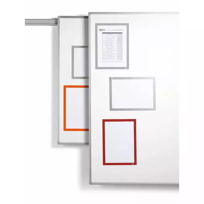 Ramka informacyjna DURAFRAME® MAGNETIC A4, srebrny, op. 5 szt.