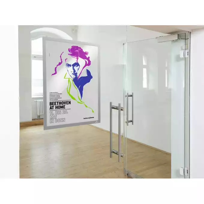 Ramka informacyjna DURAFRAME® POSTER A2, srebrny, 1 szt.