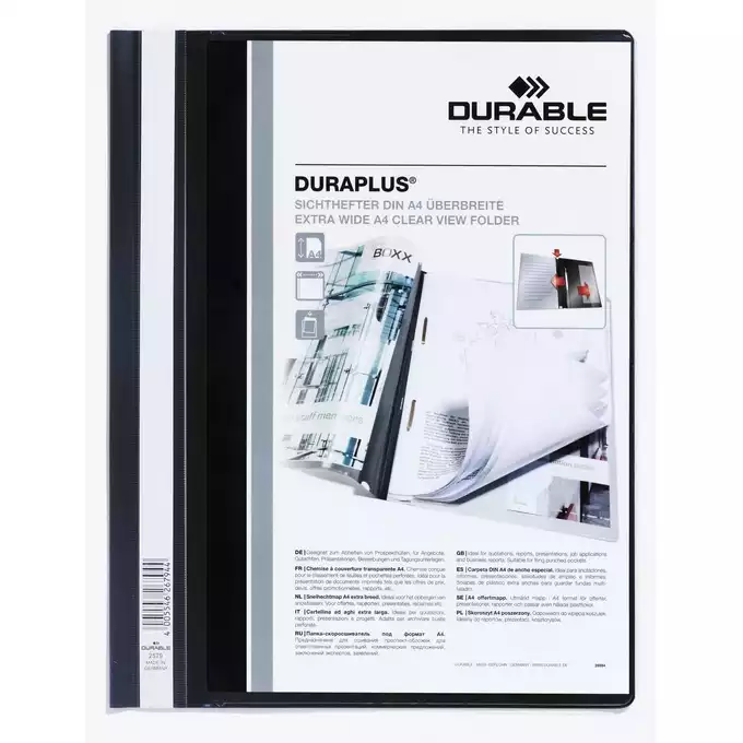 Skoroszyt prezentacyjny DURAPLUS® A4+, czarny