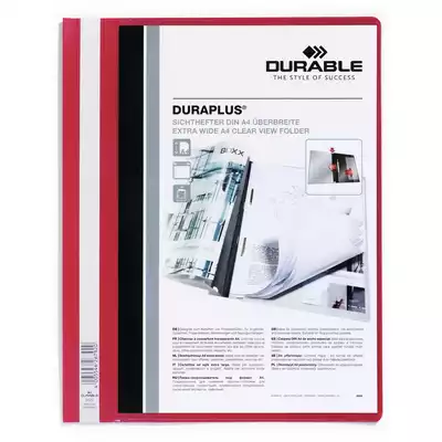 Skoroszyt prezentacyjny DURAPLUS® A4+, czerwony