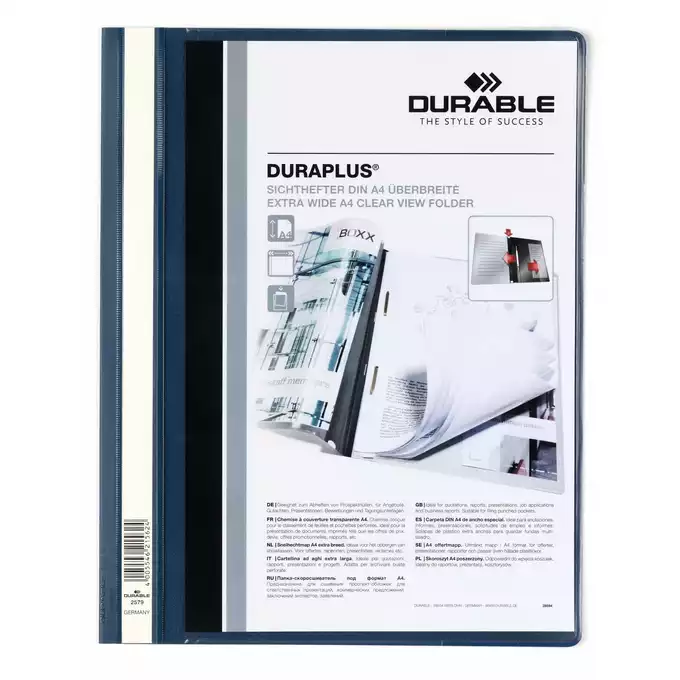 Skoroszyt prezentacyjny DURAPLUS® A4+, granatowy