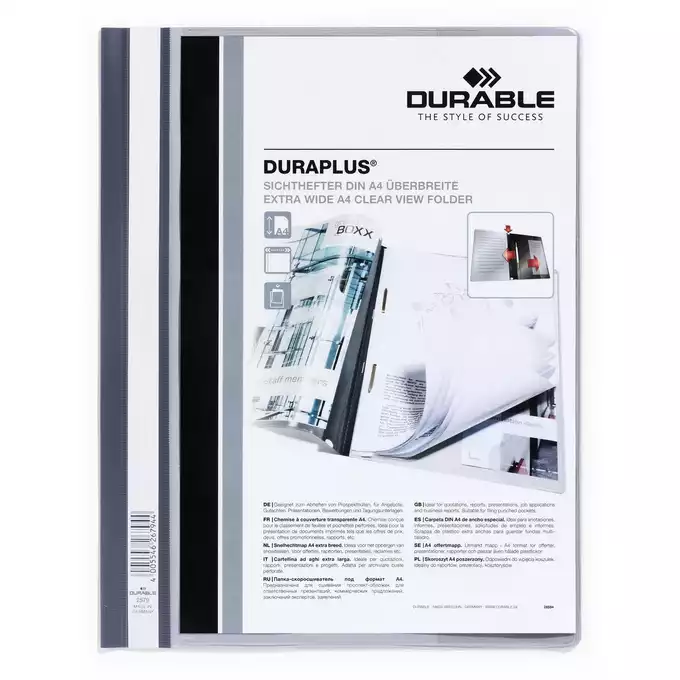 Skoroszyt prezentacyjny DURAPLUS® A4+, szary