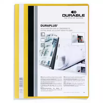 Skoroszyt prezentacyjny DURAPLUS® A4+, żółty