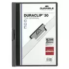 Skoroszyt zaciskowy DURACLIP® 30 A4, antracytowy/szary