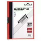 Skoroszyt zaciskowy DURACLIP® 30 A4, czerwony