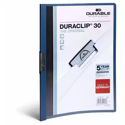 Skoroszyt zaciskowy DURACLIP&amp;#x00AE; 30 A4, granatowy
