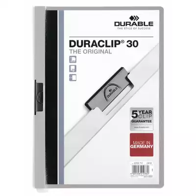 Skoroszyt zaciskowy DURACLIP® 30 A4, szary