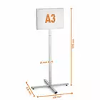 Stojak podłogowy INFO STAND OUTDOOR A3