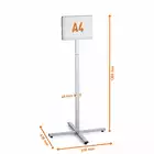 Stojak podłogowy INFO STAND OUTDOOR A4