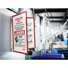 System paneli prezentacyjnych VARIO® MAGNETIC WALL 5, czerwony