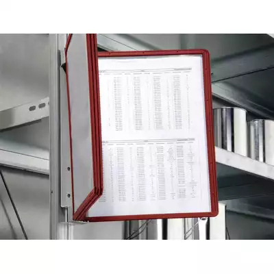 System paneli prezentacyjnych VARIO&amp;#x00AE; MAGNETIC WALL 5, czerwony