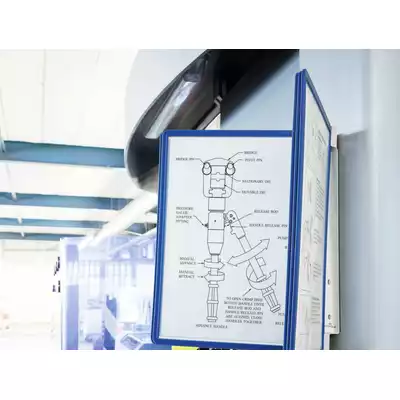 System paneli prezentacyjnych VARIO® MAGNETIC WALL 5, granatowy