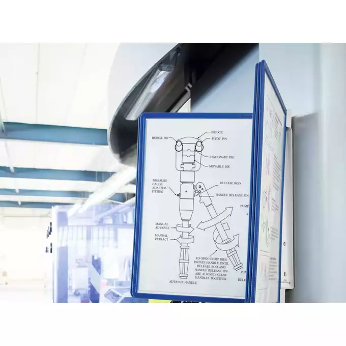 System paneli prezentacyjnych VARIO® MAGNETIC WALL 5, granatowy