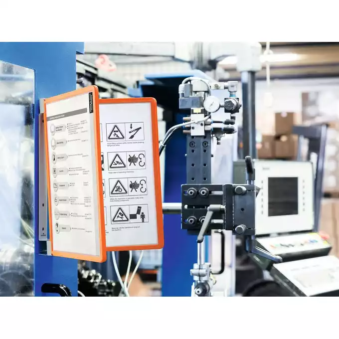 System paneli prezentacyjnych VARIO® MAGNETIC WALL 5, pomarańczowy