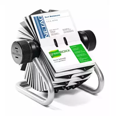 Wizytownik obrotowy VISIFIX&amp;#x00AE;, srebrny