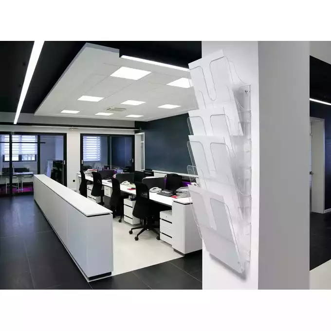 Zestaw 6 pionowych pojemników na dokumenty FLEXIPLUS A4 DURABLE, przezroczysty