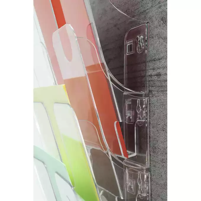 Zestaw 6 pionowych pojemników na dokumenty FLEXIPLUS A4 DURABLE, przezroczysty