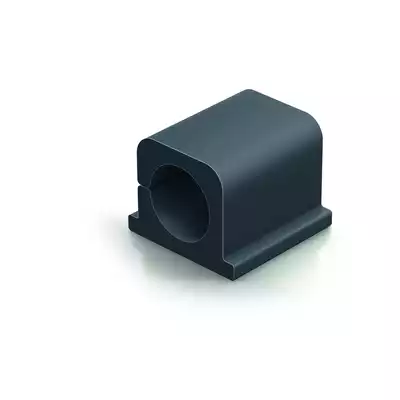 Cavoline Clip Pro 2 Samoprzylepny grafitowy uchwyt na dwa kable elektryczne op. 4 szt.
