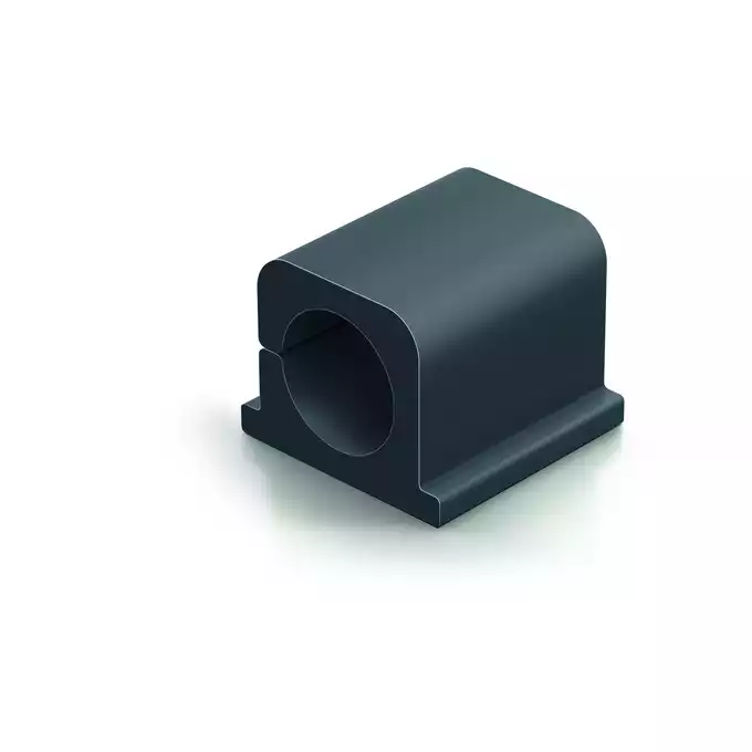 Cavoline Clip Pro 2 Samoprzylepny grafitowy uchwyt na dwa kable elektryczne op. 4 szt.