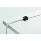 Cavoline Clip Pro 2 Samoprzylepny grafitowy uchwyt na dwa kable elektryczne op. 4 szt.