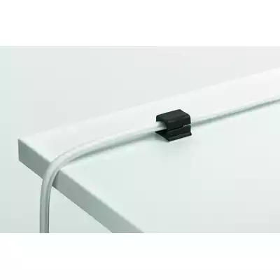Cavoline Clip Pro 2 Samoprzylepny grafitowy uchwyt na dwa kable elektryczne op. 4 szt.