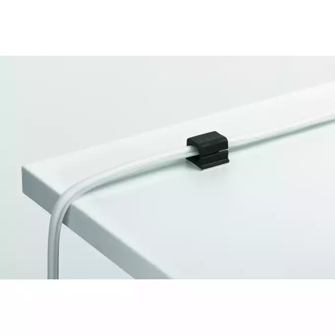 Cavoline Clip Pro 2 Samoprzylepny grafitowy uchwyt na dwa kable elektryczne op. 4 szt.