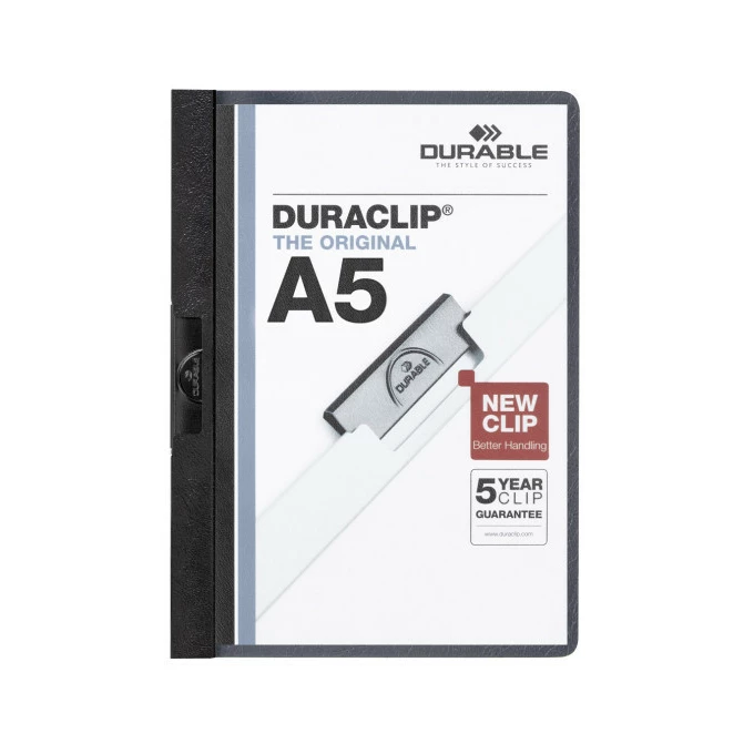 Skoroszyt zaciskowy DURACLIP A5 DURABLE, na 1-30 kartek
