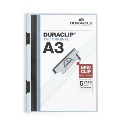 Skoroszyt zaciskowy Duraclip A3 1 - 60 nieb. Durable