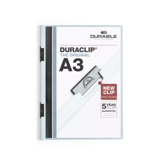 Skoroszyt zaciskowy Duraclip A3 1 - 60 nieb. Durable